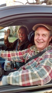 Dan and Bernie in truck