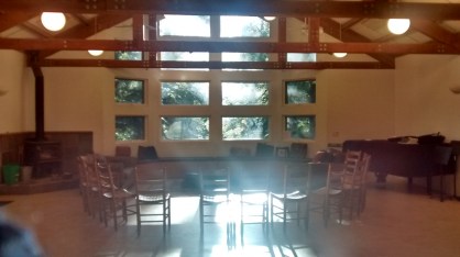 Redwood Lodge before morning session 2